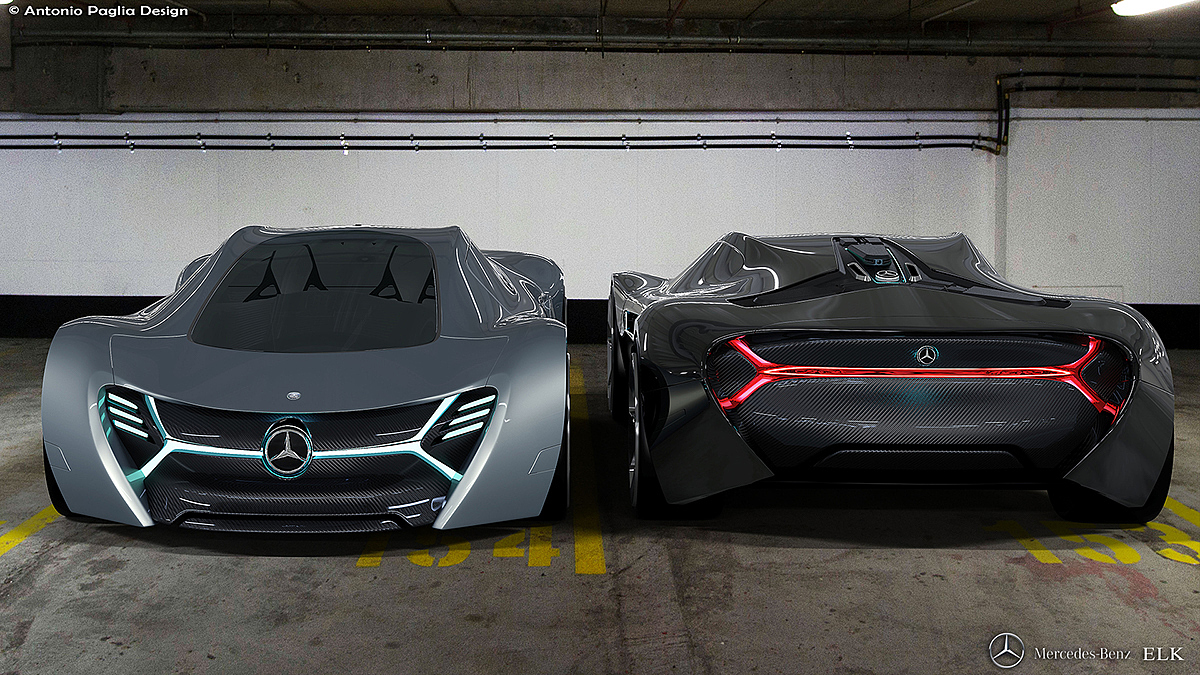 Elk，Benz，Elk electric vehicle，conceptual design，
